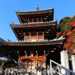 いわき市おすすめスポット！湯本町「勝行院」三重塔の紅葉と「観音山」から見た湯本の街並み！
