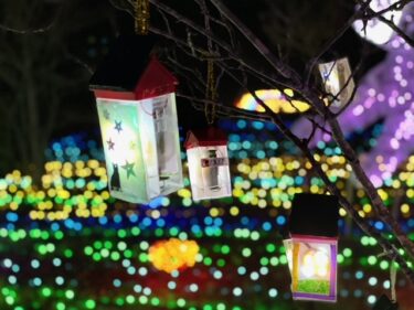 いわき市「２１世紀の森公園」クリスマスイルミネーションと「塩屋埼灯台」のライトアップ